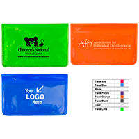 7 Piece Economy First Aid in Colorful Vinyl Pouch